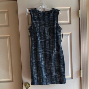 Black snug fit polyester, cotton, and spandex